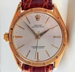 ROLEX OYSTER PERPETUAL UOMO ORO MASSICCIO 18K ORIGINALE REVI