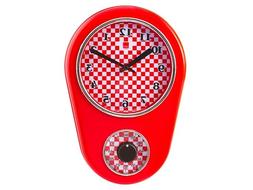 O Da Parete Rosso Cm 21x31, Con Timer