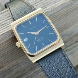 Zenith Movado Port Royal Automatic Gold Plated Mens Elegant 