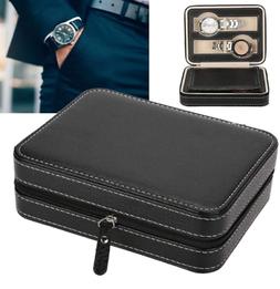Da Viaggio Astuccio Scatola Porta Per 4 Orologi Custodia In 