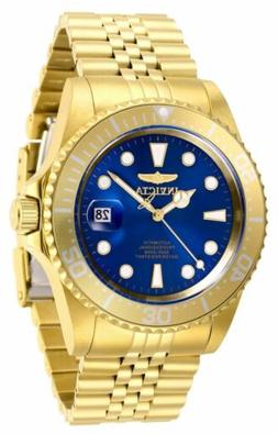Invicta Pro Diver 24 Jewels Automatic 42mm Blue Dial Gold Me
