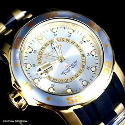 Invicta pro Diver Scuba Gmt Color Argento Quadrante 18kt Pla