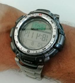 CASIO PRO TREK PRG-40 PRG 40T TITANIO SPORT TREKKING ALTIMET