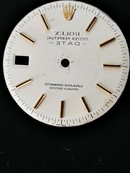 QUADRANTE ORIGINALE ROLEX OYSTER PERPETUAL DATE BIANCO MATT 