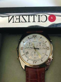 Citizen Quartz analogico cronografo allarme timer PARI A NUO