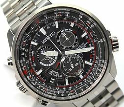Citizen Radiocontrollato Chrono  Pilot Titanio Nero Eco-Driv