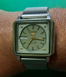 Rare Vintage TV Case Seiko 5 Automatic Movement 6309-546A Ja