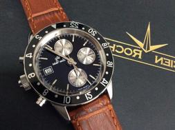 RARO LUCIEN ROCHAT ROYAL ARMY GMT CRONOGRAFO AUTOMATICO VALJ