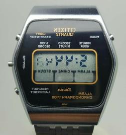 Raro Vintage CITIZEN Quarzo Seven Alarm Chrono Anni 70 Ref.C