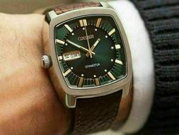Seiko Recraft Automatico, SNKP27, quadrante verde, cinturino