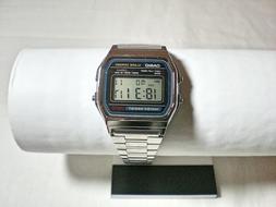Retro Digital Unisex Casio Watch A-158W Original Silver