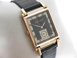BULOVA RETTANGOLARE PLACCATO ORO ROSE' E CINT.LUCERTOLA  REF