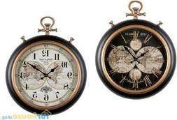 O Da Parete In Ferro E Mdf Vintage 42 X 52 Cm 2 Decori