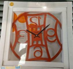 O Da Parete In Metallo Tondo 40 Cm Rosso Made In Italy