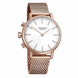 Kronaby S1400-1 Mano-Carat Ibrida Smartwatch Silver Tone Qua