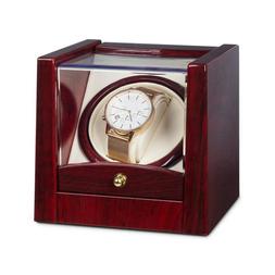 Watch Winder Carica Cofanetto Espositore Led Palissandro