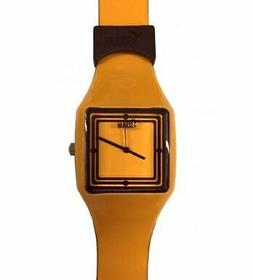 O Da Polso Uomo Donna Su8 Orologio Gomma Arancione Quadrato 