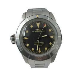 sea diver vintage acciaio automatico nero ambra