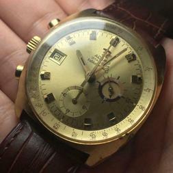 OMEGA Seamaster 1970s Cronografo Placcato Oro Data Automatic