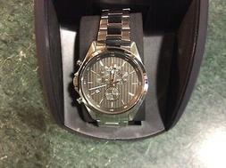 O Uomo In Acciaio Con Cronografo, Nuovo  Bellissimo!