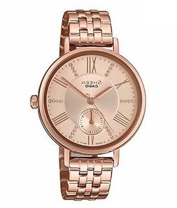 Casio Sheen SHE-3066PG-4AUER Da Signora IN Acciaio Placcato 
