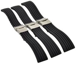 silicone cinturino orologio sub bracciale nero con