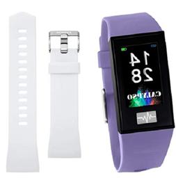 O Unisex Digitale K8500/2 Lilla Cinturino Cambio Bianc