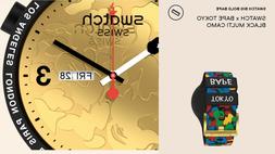 SO27Z708 SWATCH X BAPE BIG BOLD TOKYO NERO BLACK MULTI CAMO 