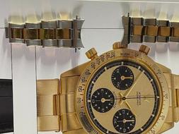 SPEZZONI BRACCIALE RIVETTI ROLEX CODICE 6635 ACCIAIO E ORO 1