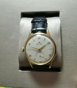 Zenith Stellina Oro 18 Kt Oversize 37 Mm Nos Cal 40T Vintage