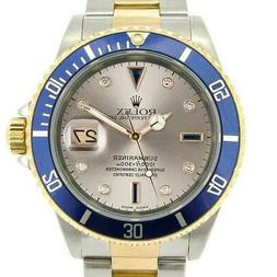 Rolex Submariner 16613 Uomo Acciaio Inox Automatico Ardesia 