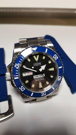 O Con Mod * Movimento Seiko Nh36 * 40 Mm 20 Atm Diver Watch 