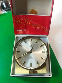 SVEGLIA DA TAVOLO O COMODINO CYMA ANNO 1960 CAL R8 16 RUBINI