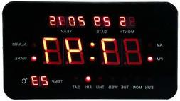 O Luce Led Con Data Giorno Temperatura 24x14cm