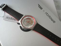 SWATCH Q NO TIME TO DIE. 007 JAMES BOND. SS07Z100. SOLD OUT.