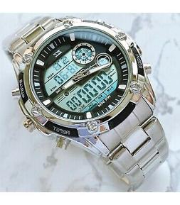 O Polso Zcc Uomo Analogico Digitale Multifunzione Cronografo