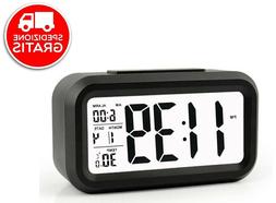 O Sveglia Digitale Da Comodino Tavolo A Batteria Temperatura