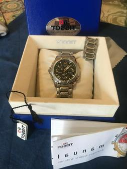 TISSOT PR100X Alarm Chrono in acciaio con garanzia e custodi