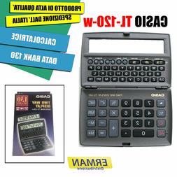 Casio TL-120-w Data Bank 130 Calcolatrice - NUOVO - Testato 