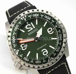 Citizen Uomo Nuovo 2021 Tempo Automatico Acciaio Verde NJ219
