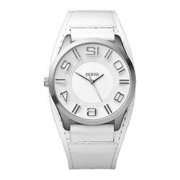 O Watch Man Uhr Stand W12624g1 Fascia Pelle Bianco Offerta