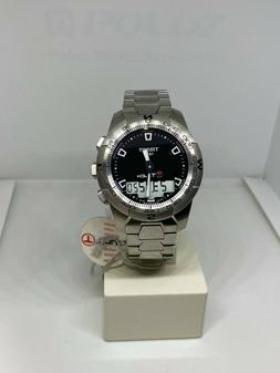 O Uomo Tissot T-touch Ii Swiss Made T0474201105100 Nuovo!! -