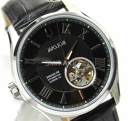 Bulova Uomo Wilton Automatic Pelle Scheletrato 98A217