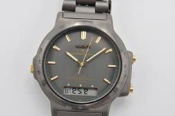 Pulsar V011-0010 vintage 1980 analog digital alarm chronogra