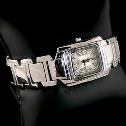 O Da Donna In Argento 925 Sterling Con Quadrante Rettangolar