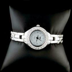 O Da Polso Da Donna Sveglio In Argento 925 Con Pietre Cz...