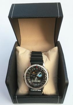 VINTAGE CITIZEN 8945 WINGMAN DIGITAL WATCH LCD ALL STEEL SLI