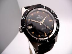 LE MONDE VINTAGE DIVER STEEL WATCH NOS NEW "BLANCPAIN AGE" V