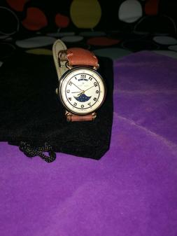 O Vintage Donna Fasi Lunari Odette Watch Cinturino Pelle Lun