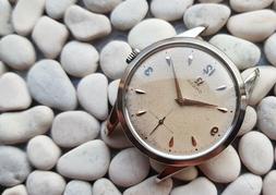 Vintage Omega Honeycomb Dial Guilloche cal 265 handwinding f